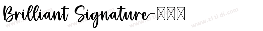 Brilliant Signature字体转换